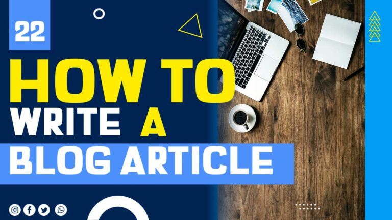 how to write good articles for my blog